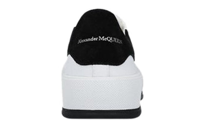 Alexander McQueen Deck Skate Plimsoll Lace-Up White Black