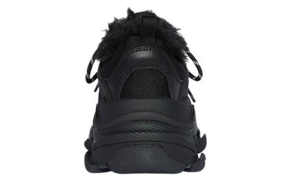 Balenciaga Triple S Fake Fur Black