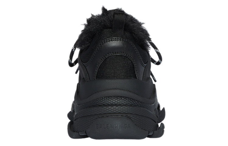 Balenciaga Triple S Fake Fur Black