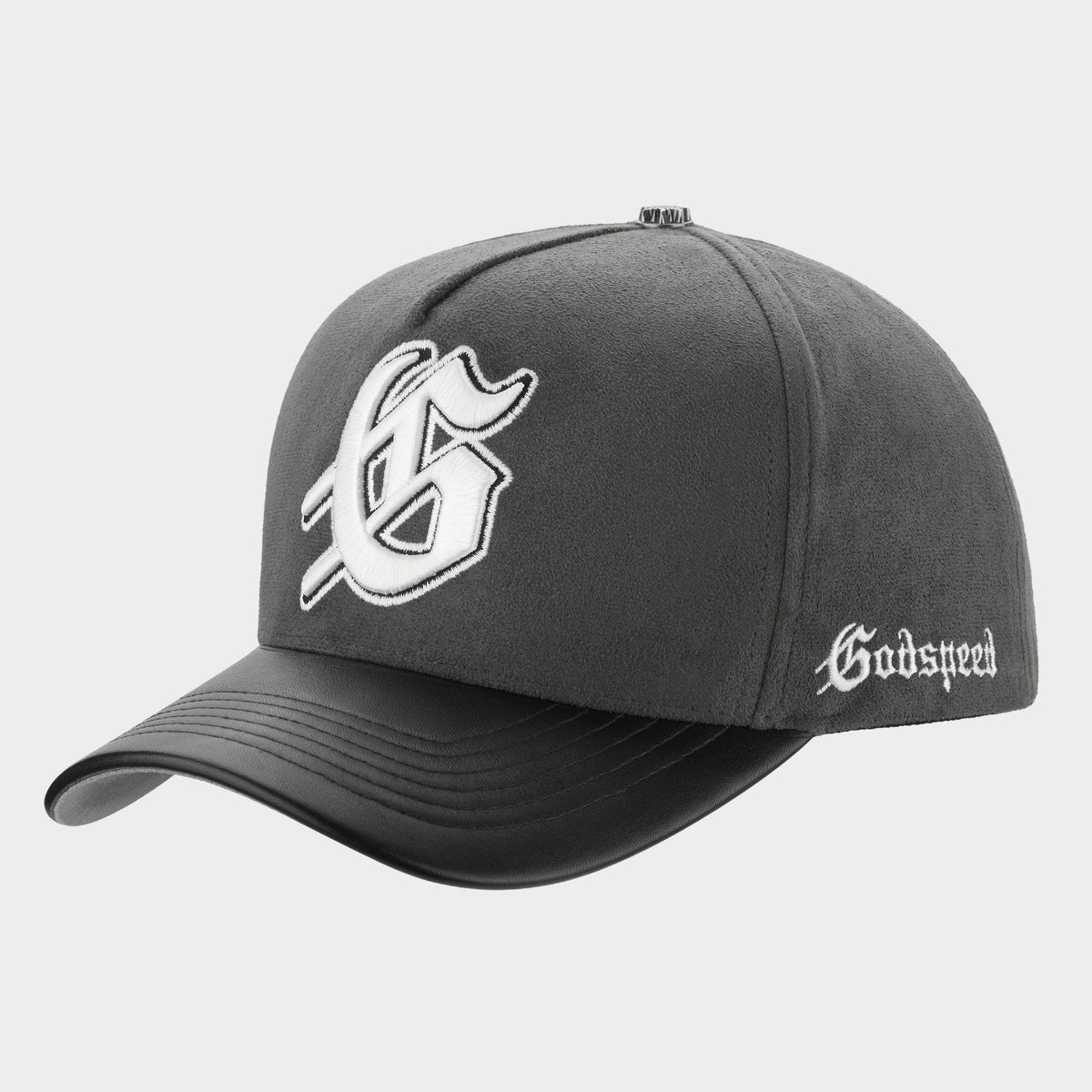 Godspeed Insignia Leather / Suede Hat (Smoke / Black)