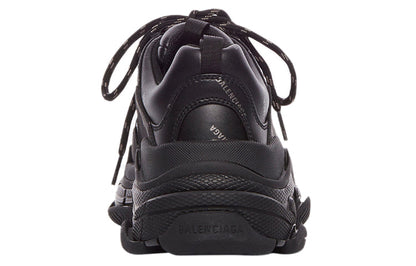Balenciaga Triple S AllOver Logo Black Grey Leather Free