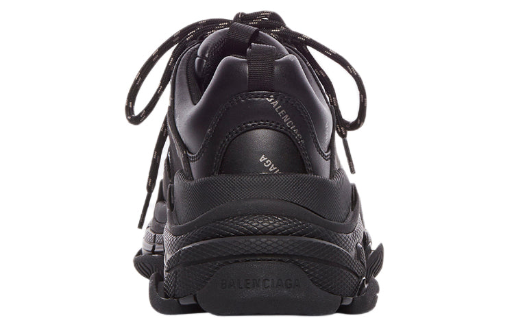 Balenciaga Triple S AllOver Logo Black Grey Leather Free
