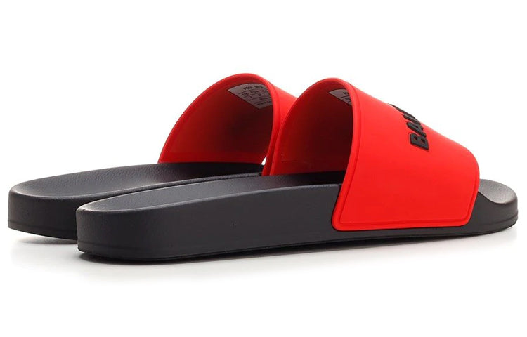 Balenciaga Pool Slide Blood Red Black