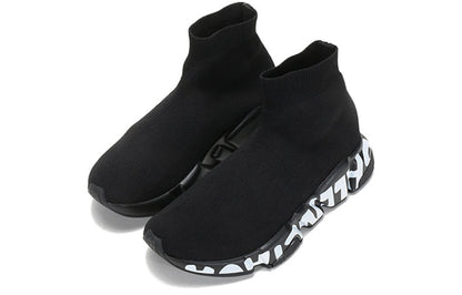 Balenciaga Speed Graffiti Black White (Women's)