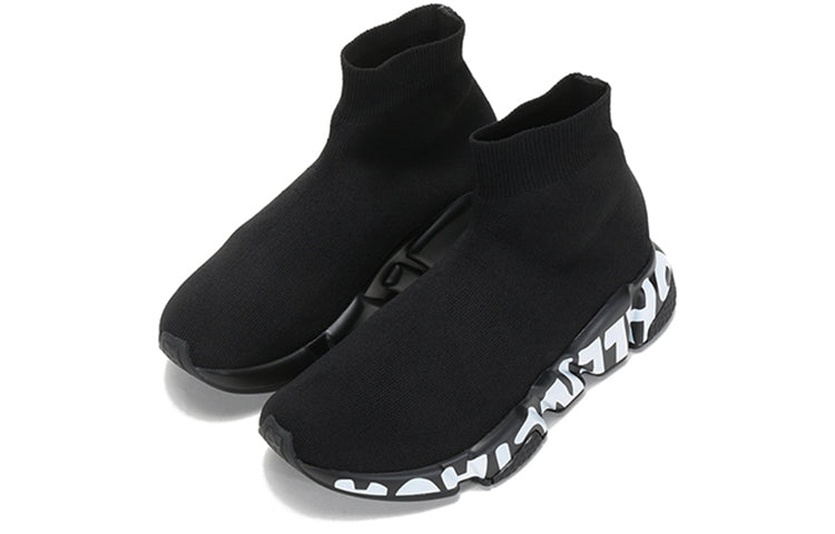 Balenciaga Speed Graffiti Black White (Women's)
