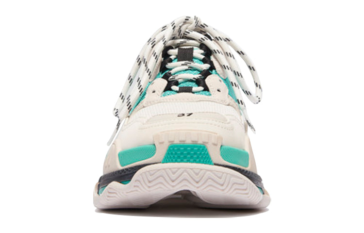 Balencaiga Triple S White Grey Turquoise (Women's)