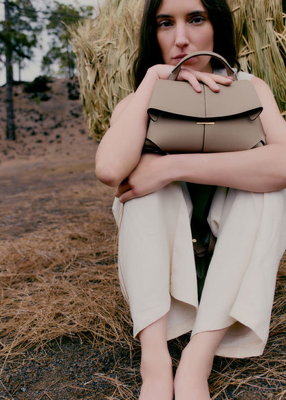 Polene Mokki Mini Textured Taupe