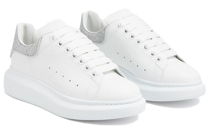 Alexander McQueen Oversized White Silver Glitter (Women's)
