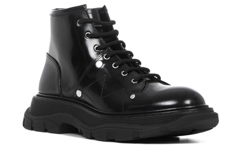 Alexander Mcqueen Leather Ankle Boot Black (Women's)