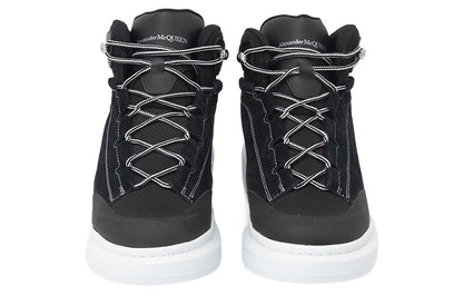 Alexander McQueen High Top Skate Sneaker Black White
