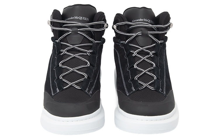 Alexander McQueen High Top Skate Sneaker Black White