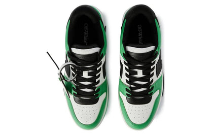 OFF-WHITE Out Of Office "OOO" Low Tops Green Black
