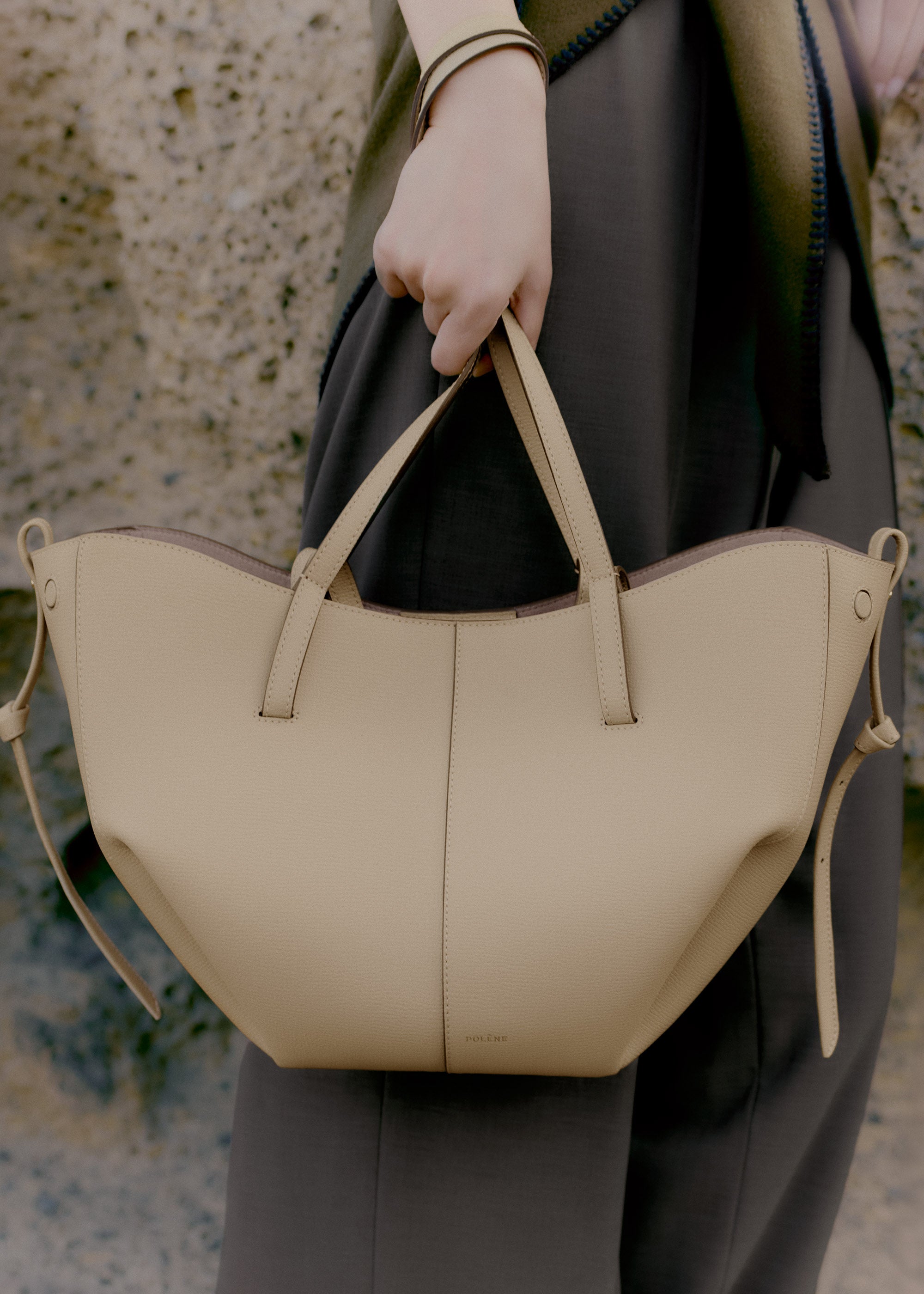 Polene Cyme Mini Textured Sand