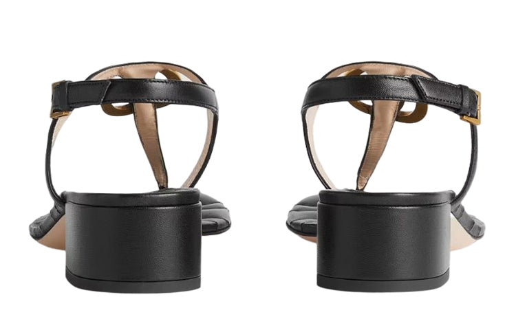 Gucci Marmont Double G Sandal Black (Women's)
