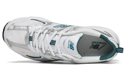 New Balance 530 White Silver Green