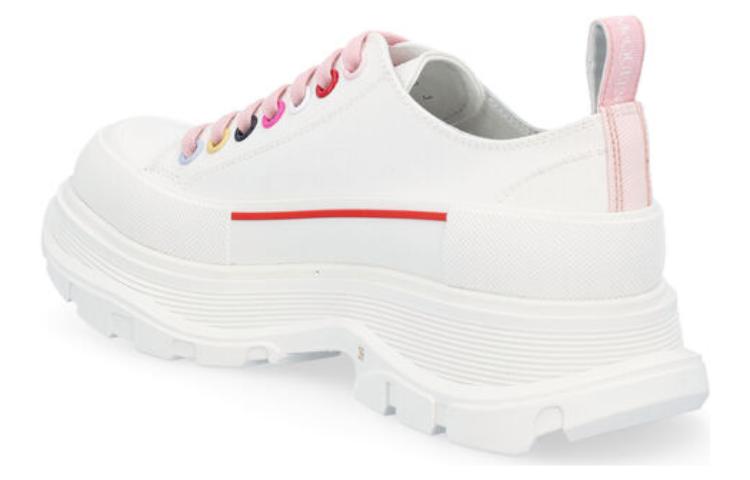 Alexander McQueen Tread Slick Low Lace Up White Multi (Women's)