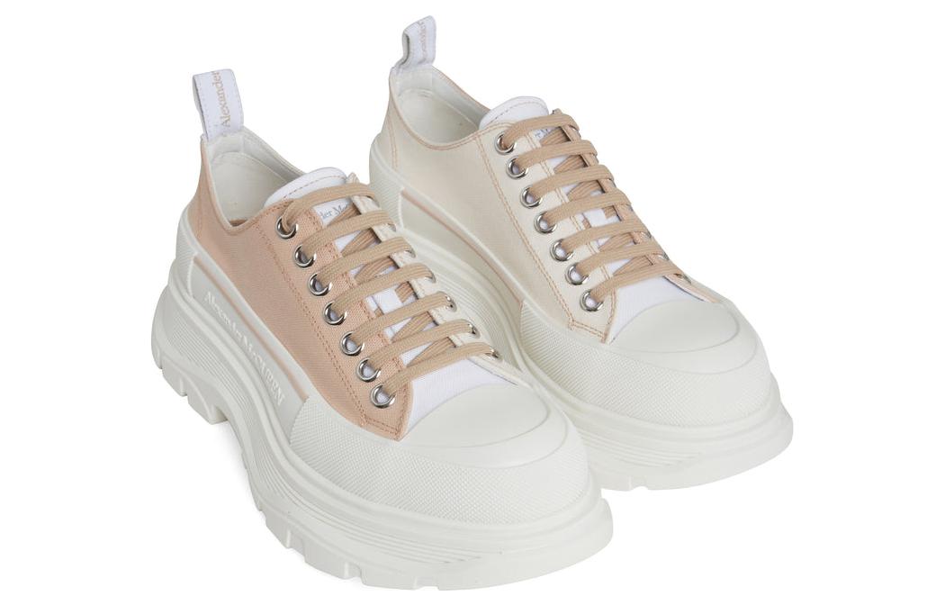Alexander McQueen Tread Slick Low Lace Up Blush Bone (Women's)