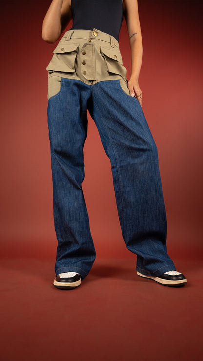 CARPENTER DENIM WOMEN'S PANT