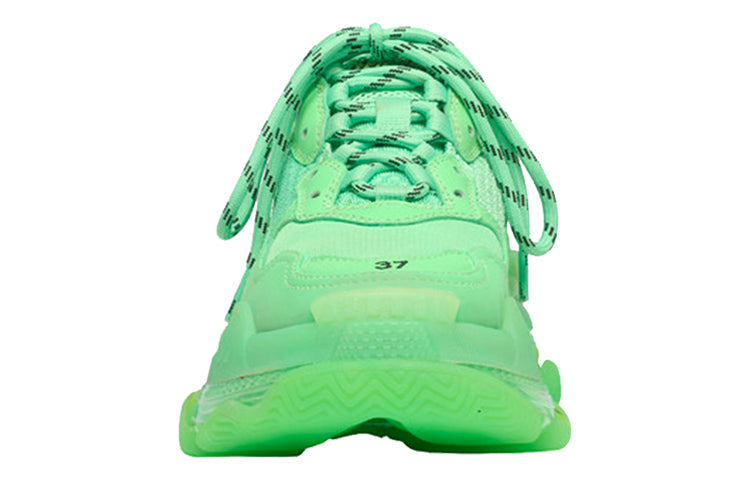 Balenciaga Triple S Soft Neon Green Clear Sole (Women's)