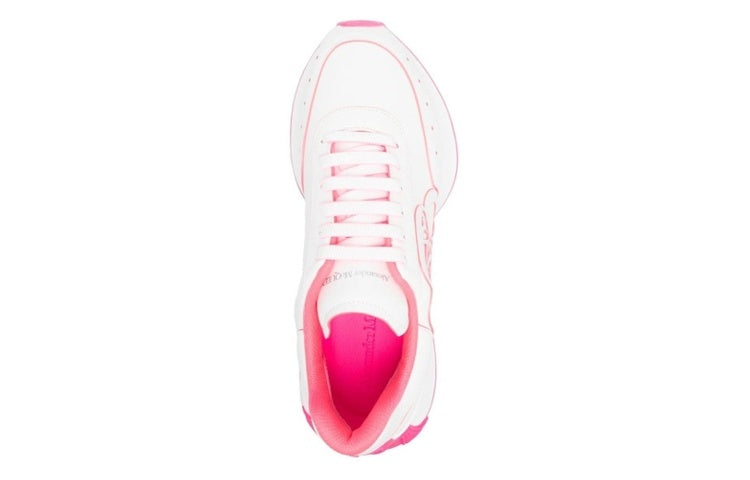 Alexander McQueen Sprint Runner White Fuchsia Pink (Women's)