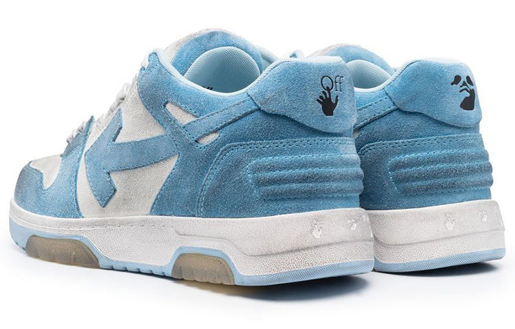OFF-WHITE OOO Low Out Of Office Vintage Suede White Light Blue