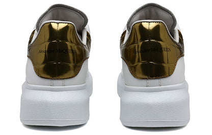 Alexander McQueen Oversized Gold Crocodile (Women's)