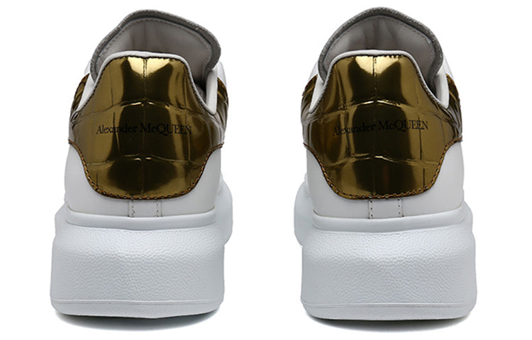 Alexander McQueen Oversized Gold Crocodile (Women's)