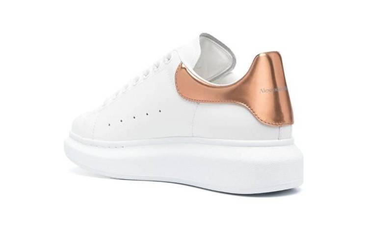 Alexander McQueen Oversized White Rose Gold (Women's)
