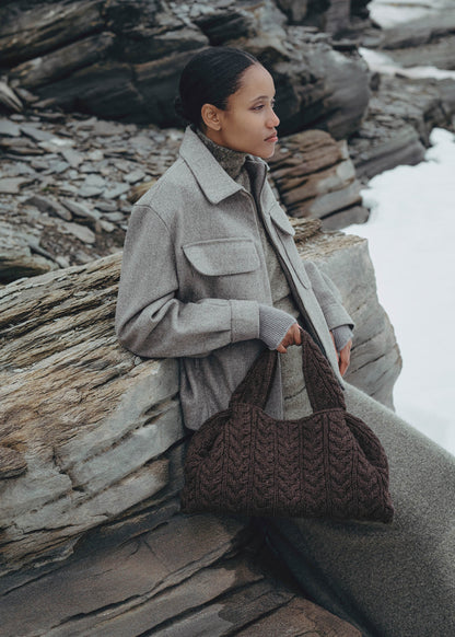 Polene Numero Neuf Large Merino Ebony