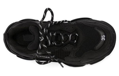 Balenciaga Triple S Black White Lace (Women's)