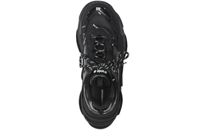 Balenciaga Triple S Allover Logo Black