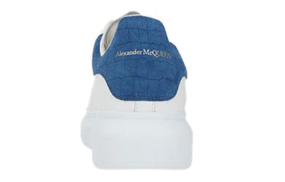 Alexander McQueen Oversized White Blue Croc