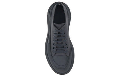 Alexander McQueen Tread Slick Low Lace Up Leather Grey