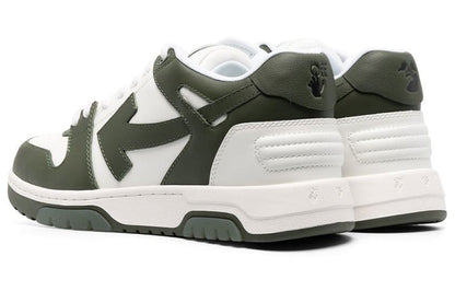 OFF-WHITE Out Of Office OOO Low Tops White Khaki