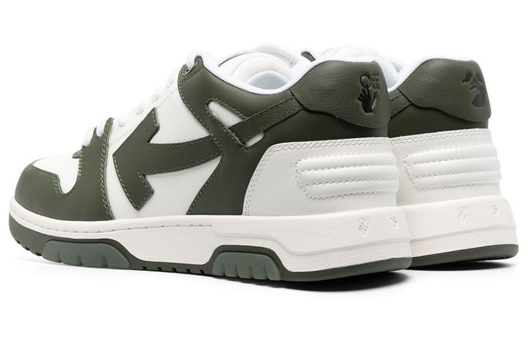 OFF-WHITE Out Of Office OOO Low Tops White Khaki