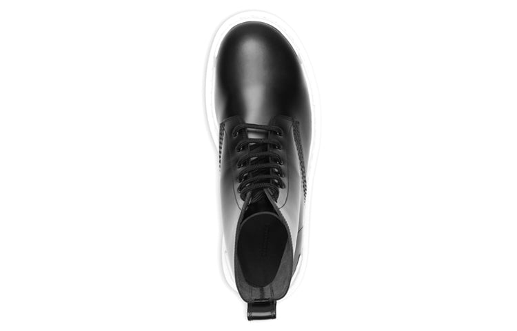 Balenciaga Strike Lace-Up Boot Black White