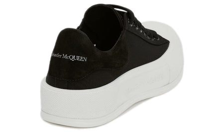 Alexander McQueen Deck Skate Plimsoll Lace-Up Black (Women's)