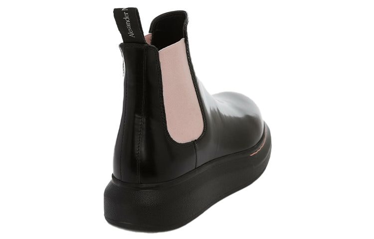Alexander McQueen Hybrid Chelsea Boot Black Sugar Pink (Women's)