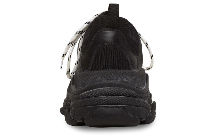 Balenciaga Triple S Black White Laces
