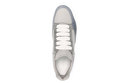 Alexander McQueen Oversized Court Trainer Grey Silver Navy White