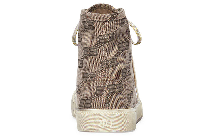 Balenciaga Paris BB Monogram High-Top Grey (Women's)
