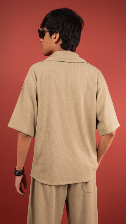 BEIGE MEN'S CO-ORD SET