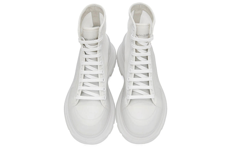 Alexander McQueen Tread Slick Boot White White Clear Sole