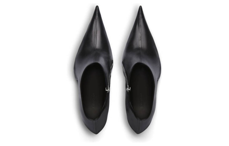 Balenciaga Witch 110mm Booties Black Sheepskin (Women's)