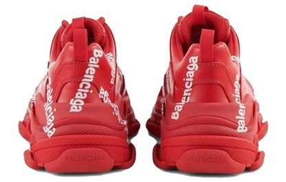 Balenciaga Triple S All Over Tomato Red White