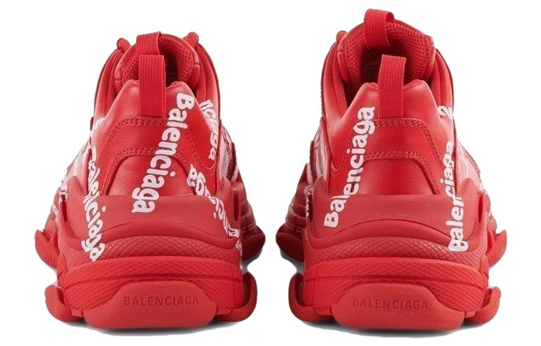 Balenciaga Triple S All Over Tomato Red White