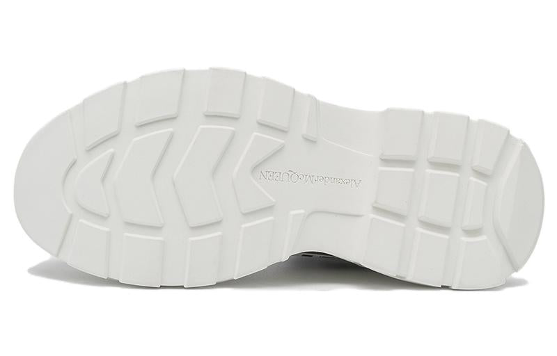 Alexander Mcqueen Graffiti Tread Slick Boot White Black