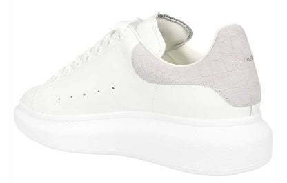 Alexander McQueen Oversized White Light Grey Croc