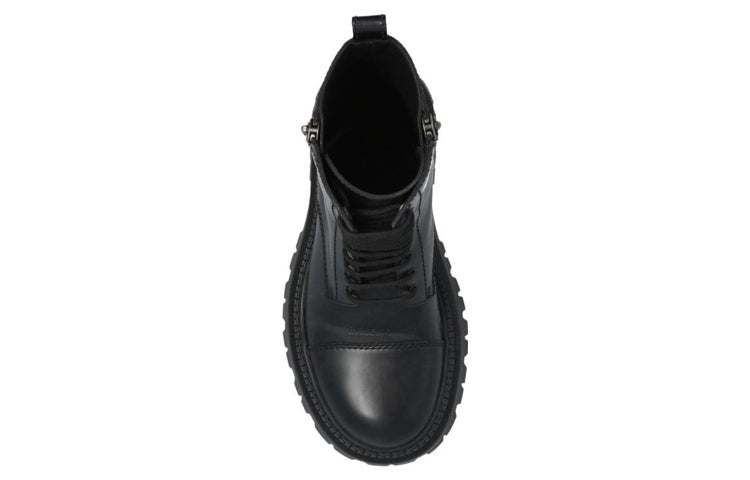 Balenciaga Tractor Zip Up Combat Boot Black (Women's)