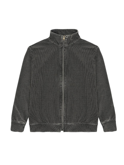 SMOKED CORDUROY ZIPPER